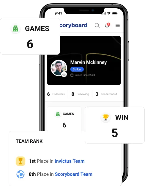 Football profile interface
