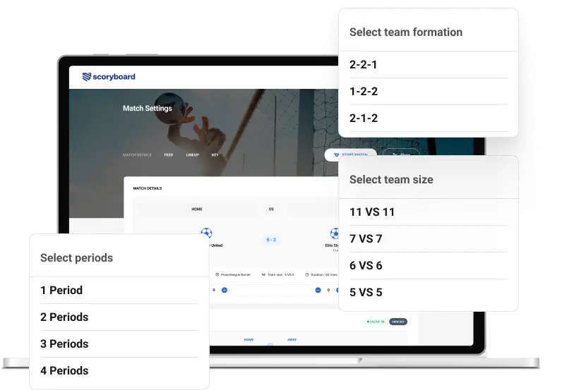 Match organization interface